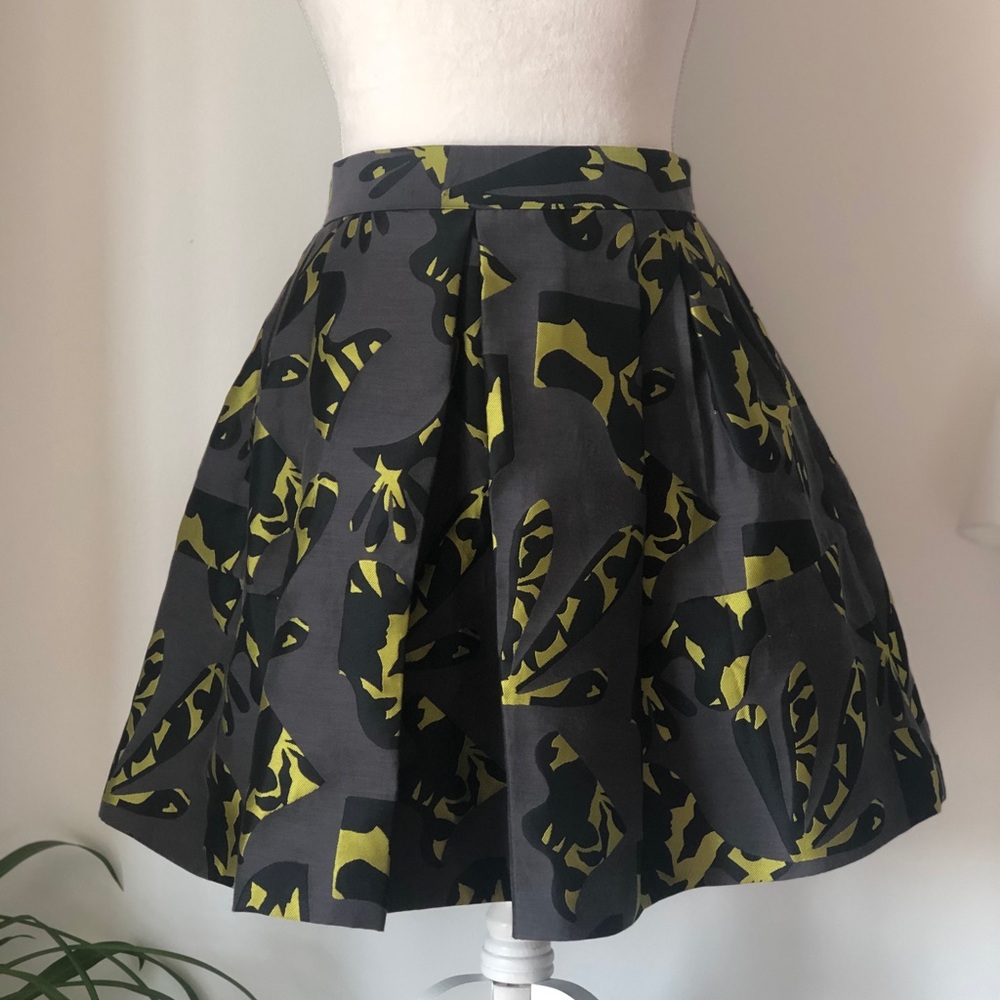 Banana Republic Pleated Lined Skirt 6 Pockets